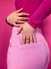 Load image into Gallery viewer, BABY VINE TENDRIL RING IN HOT PINK - 99% PERFECT