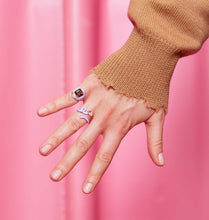 Load image into Gallery viewer, BABY VINE TENDRIL RING IN LAVENDER