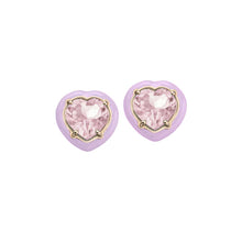 Load image into Gallery viewer, CANDY HEART EARRINGS IN LAVENDER