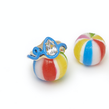 Load image into Gallery viewer, TOTALLY AWESOME SQUIGGLE RING IN TURQUOISE