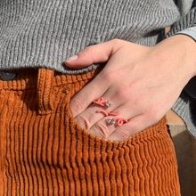 Load image into Gallery viewer, BABY VINE TENDRIL RING IN LIGHT PINK - 99% PERFECT