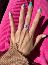 Load image into Gallery viewer, BABY VINE TENDRIL RING IN LAVENDER