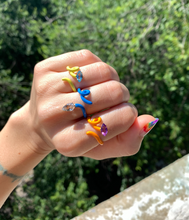 Load image into Gallery viewer, BABY VINE TENDRIL RING IN TURQUOISE - 99% PERFECT