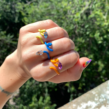 Load image into Gallery viewer, BABY VINE TENDRIL RING IN ORANGE - 99% PERFECT