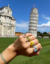 Load image into Gallery viewer, BABY VINE TENDRIL RING IN LIME GREEN - 99% PERFECT