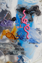 Load image into Gallery viewer, SHORT WAVE EARRINGS IN PINK