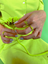 Load image into Gallery viewer, GREEN WAVE STACKING RING - 99% PERFECT
