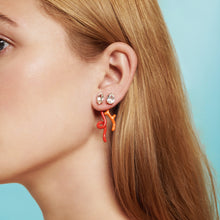 Load image into Gallery viewer, FOXY SINGLE EARRING IN JAPANESE ORANGE
