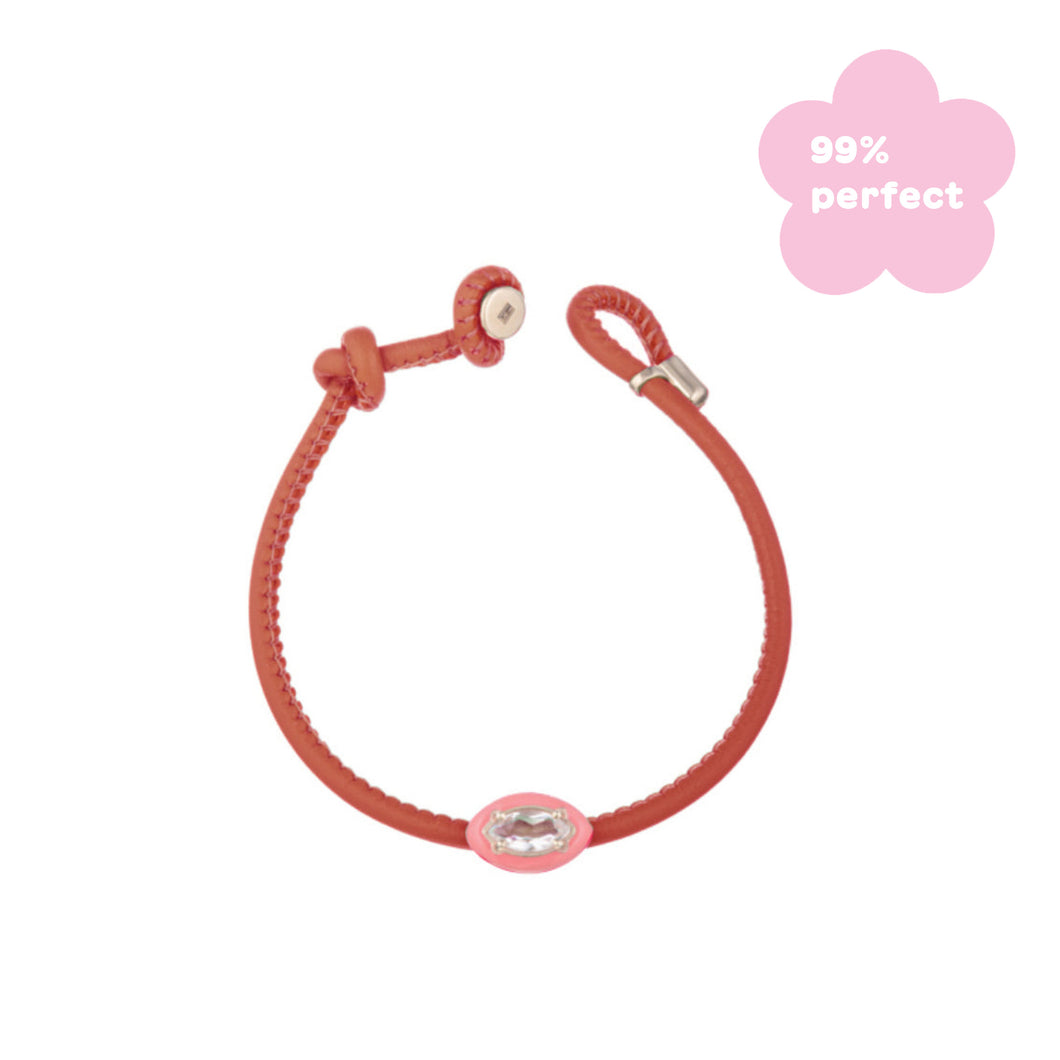 FAB SINGLE BRACELET WITH MARQUISE CUT IN LIGHT PINK - 99% PERFECT