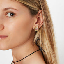 Load image into Gallery viewer, CANDY SQUARE EARRINGS ~ WITH ROCK CRYSTAL
