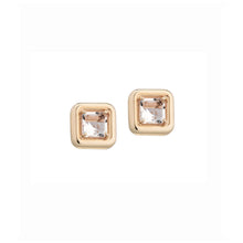 Load image into Gallery viewer, CANDY SQUARE EARRINGS ~ WITH ROCK CRYSTAL
