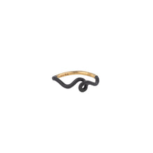 Load image into Gallery viewer, WAVE STACKING RING ~ IN BLACK
