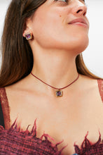 Load image into Gallery viewer, CANDY SQUARE EARRINGS ~ WITH AMETHYST
