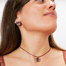 Load image into Gallery viewer, CHOKER ~ WITH AMETHYST PENDANT
