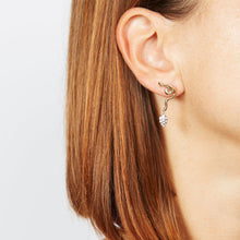 Load image into Gallery viewer, VINE PAVÈ' EARRINGS ~ IN DROP SHAPE
