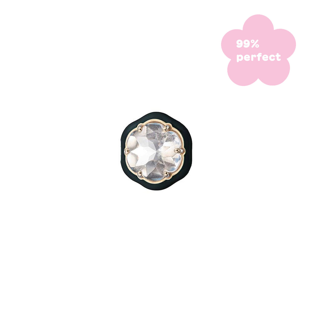 CANDY FLOWER  SINGLE EARRING IN TEAL