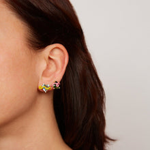 Load image into Gallery viewer, RAVEN EARRINGS IN CANDY ROSE WITH TOURMALINE
