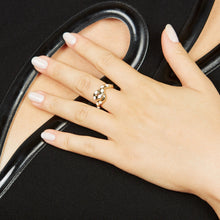 Load image into Gallery viewer, MAXI LOOP RING ~ IN WHITE
