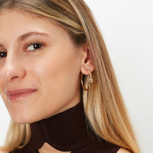 Load image into Gallery viewer, LOOP GOLD HOOPS EARRINGS
