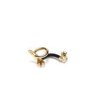 Load image into Gallery viewer, SINGLE LOOP EARRING IN BLACK
