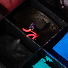 Load image into Gallery viewer, BABY VINE TENDRIL RING HEAD TO TOE IN RASPBERRY
