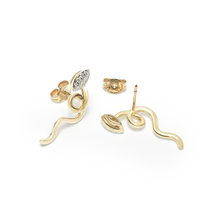 Load image into Gallery viewer, VINE PAVÈ EARRINGS ~ IN MARQUISE SHAPE
