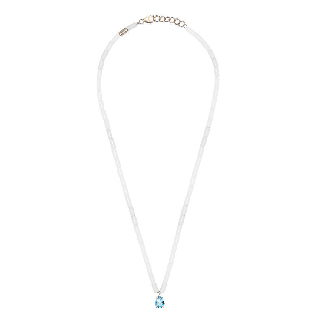 TUBINI NECKLACE WITH TOPAZ