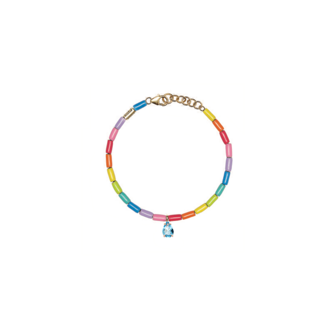 TUBINI BRACELET MULTICOLOR WITH TOPAZ