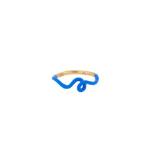 Load image into Gallery viewer, WAVE STACKING RING ~ IN BLUE
