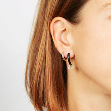 Load image into Gallery viewer, SINGLE LOOP EARRING IN BLACK
