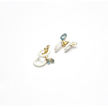 Load image into Gallery viewer, DOUBLE LOOP EARRINGS IN WHITE
