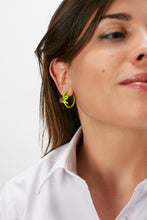 Load image into Gallery viewer, BABY VINE EARRINGS ~ IN LIME GREEN
