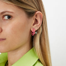 Load image into Gallery viewer, BABY VINE EARRINGS ~ IN AZALEA
