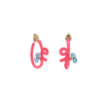 Load image into Gallery viewer, BABY VINE EARRINGS ~ IN AZALEA
