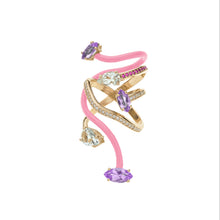 Load image into Gallery viewer, VINE WRAPPED COCKTAIL RING ~ IN PINK
