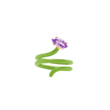 Load image into Gallery viewer, LOOPED VINE RING ~ IN PISTACCHIO
