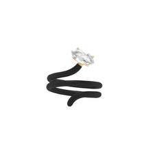 Load image into Gallery viewer, LOOPED VINE RING ~ IN BLACK
