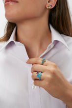 Load image into Gallery viewer, BABY VINE RING ~ IN CAPRI BLUE
