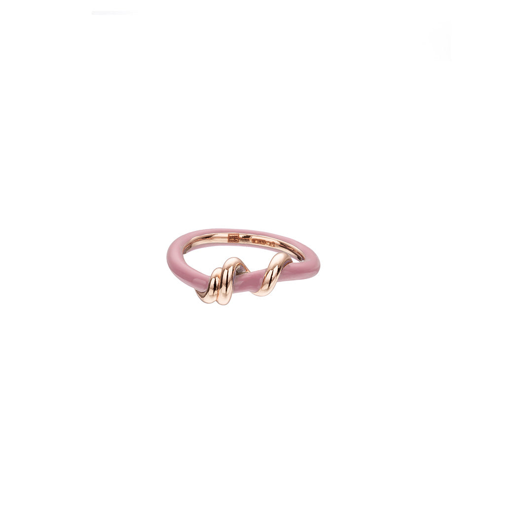 BABY VINE WRAPPED RING IN PINK