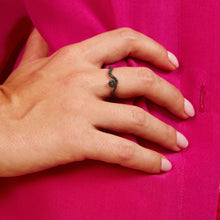 Load image into Gallery viewer, WAVE STACKING RING ~ IN CHARCOAL- 99% PERFECT
