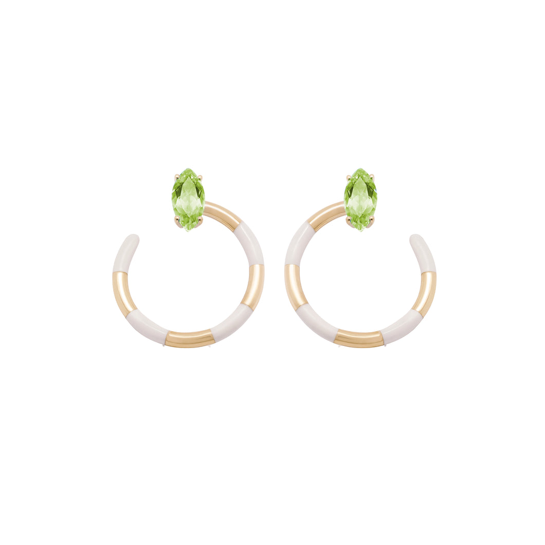 VINE HOOPS EARRINGS