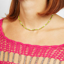 Load image into Gallery viewer, TUBINI NECKLACE IN PISTACCHIO
