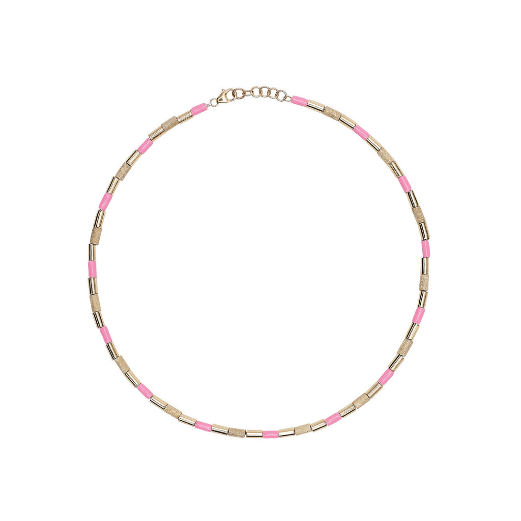 TUBINI NECKLACE IN PINK