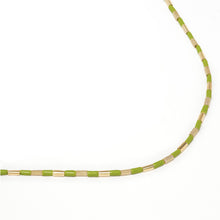 Load image into Gallery viewer, TUBINI NECKLACE IN PISTACCHIO
