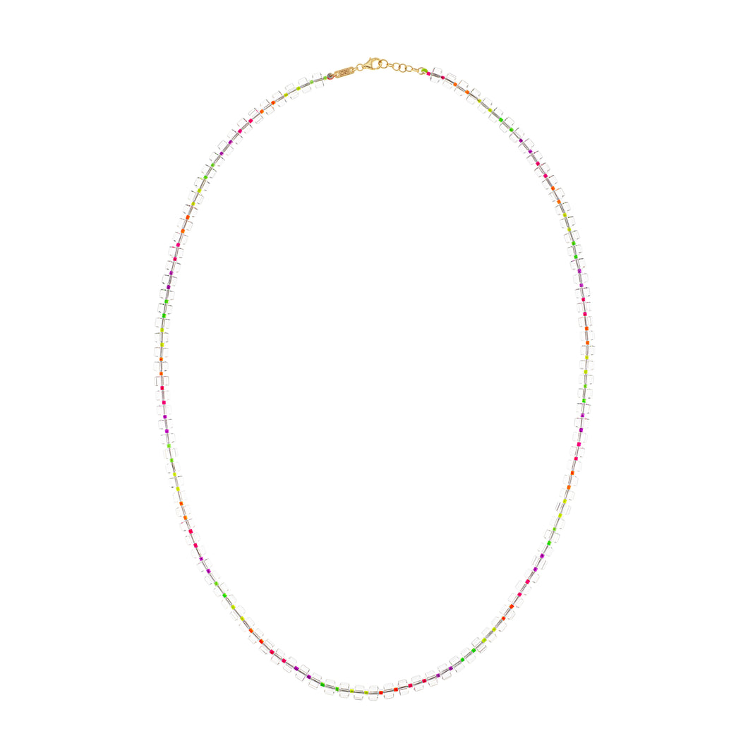 FLUO SUPER LONG BEADED NECKLACE