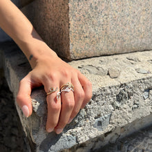 Load image into Gallery viewer, WAVE STACKING RING ~ IN WHITE
