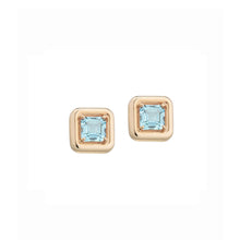 Load image into Gallery viewer, CANDY SQUARE EARRINGS ~ WITH TOPAZ
