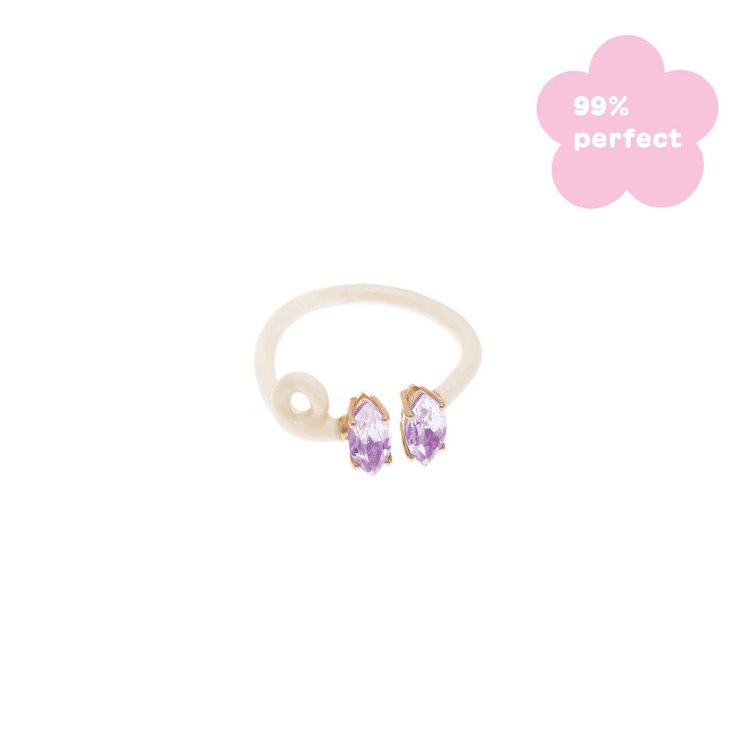 DOUBLE B VINE RING IN PANNA - 99% PERFECT