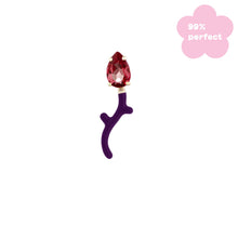 Load image into Gallery viewer, FOXY SINGLE EARRING IN DEEP PURPLE
