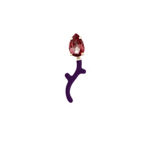 Load image into Gallery viewer, FOXY SINGLE EARRING IN DEEP PURPLE
